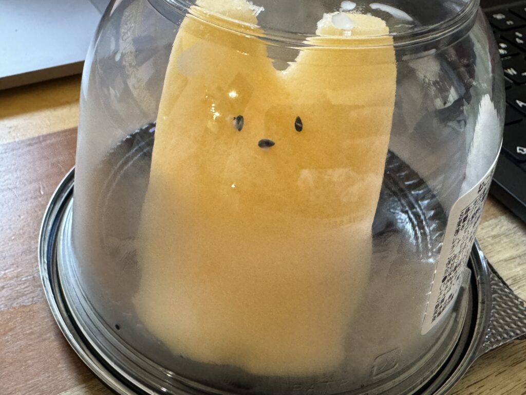 ねこプリン マンゴー味のパッケージ写真
